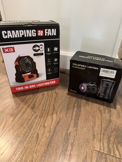 Rechargeable Camping Fan And Portable Chargers 
