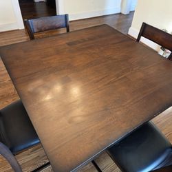 Wooden Bar Height Dining Table