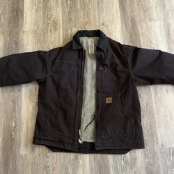 Carhartt Heavyweight Jacket. Washed Brown, Size Xl