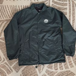Vans fleece lined wind breaker jacket