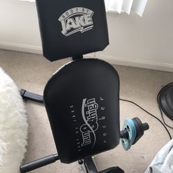 Like New Exercise  Equipment  Body By Jake Buns & Thigh Rocker W/3 Program Booklets 4 New Resistant Bands + 2 Used