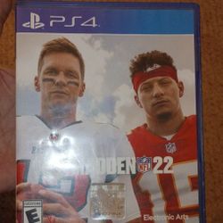 PS4 Madden 22 Video Game In Perfect Condition 
