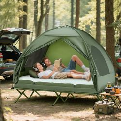 Elevated Camping Bed Combo