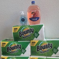 Bounty Napkin & Softsoap Hand Soap (Price Firm) FCFS