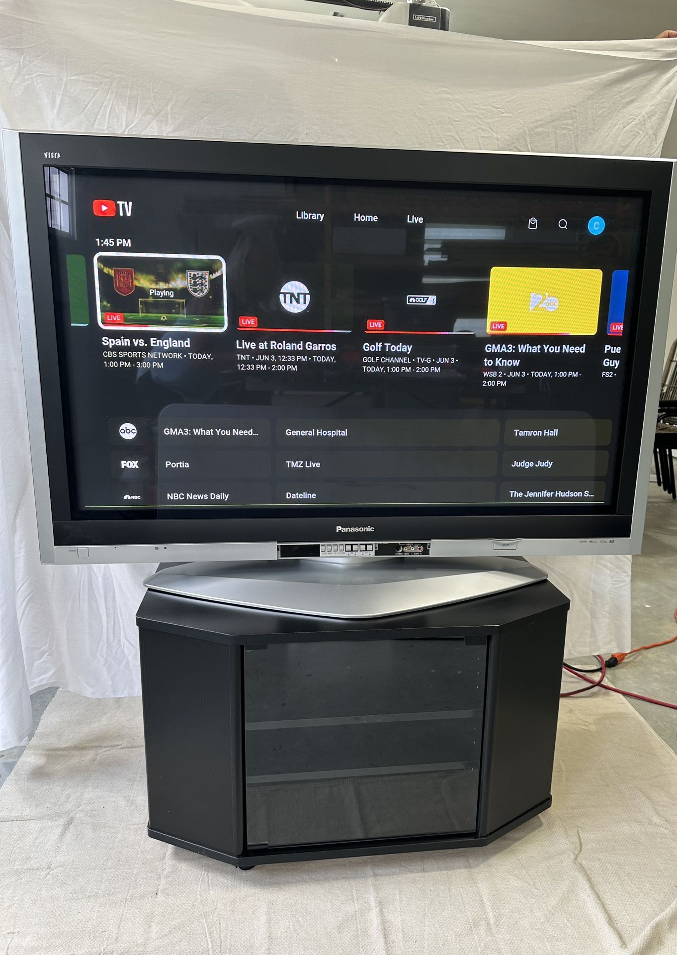 50” Plasma TV / TV Cabinet (priced separately)