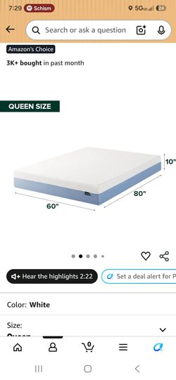complete bedroom (bed, mattress, privacy, nightstands) set for guest bedroom