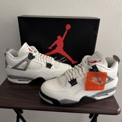 Jordan Retro 4 White Cement 