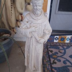 Cast Stone Cement St Francis Statue