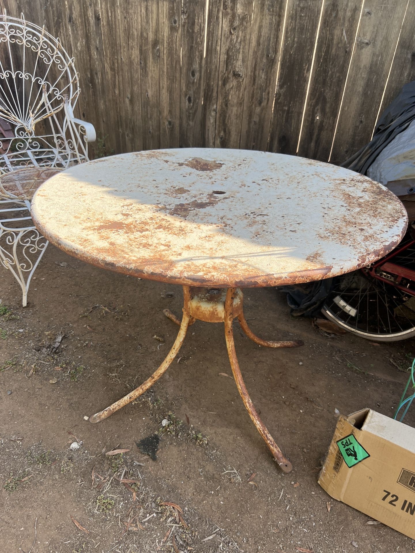 Rustic Metal Table