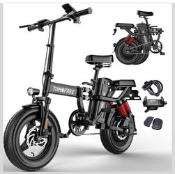 Wholesale Available Folding Electric Bike  Fat Tire Ebike with 1000W Peak Motor, 48V 22.5Ah Removable Battery Foldable E-Bike Up to 75 Miles Range
