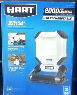 Rechargable 2000- LUMENS Premium LED Work Light