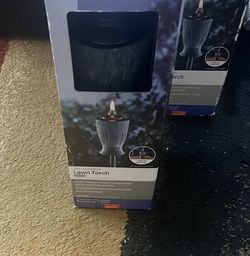 Pair Of Ceramic Lawn Torches/tiki Torch (read Description Below)