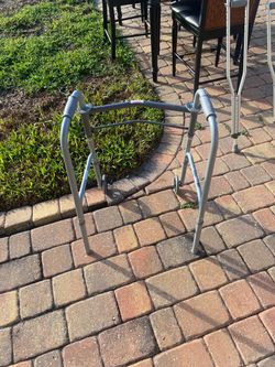 Folding Aluminum Walker with Wheels