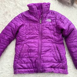 THE NORTH FACE REVERSIBLE MOSSBUD SWIRL JACKET GIRLS' size m 10/12