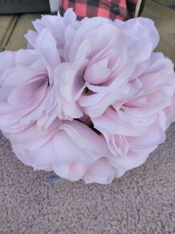 Pink flowers with foam ball 3 and half inch