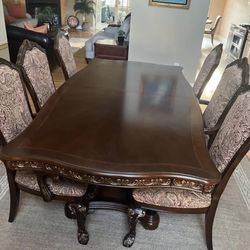 Luxury Neo-Renaissance Dining Table Set