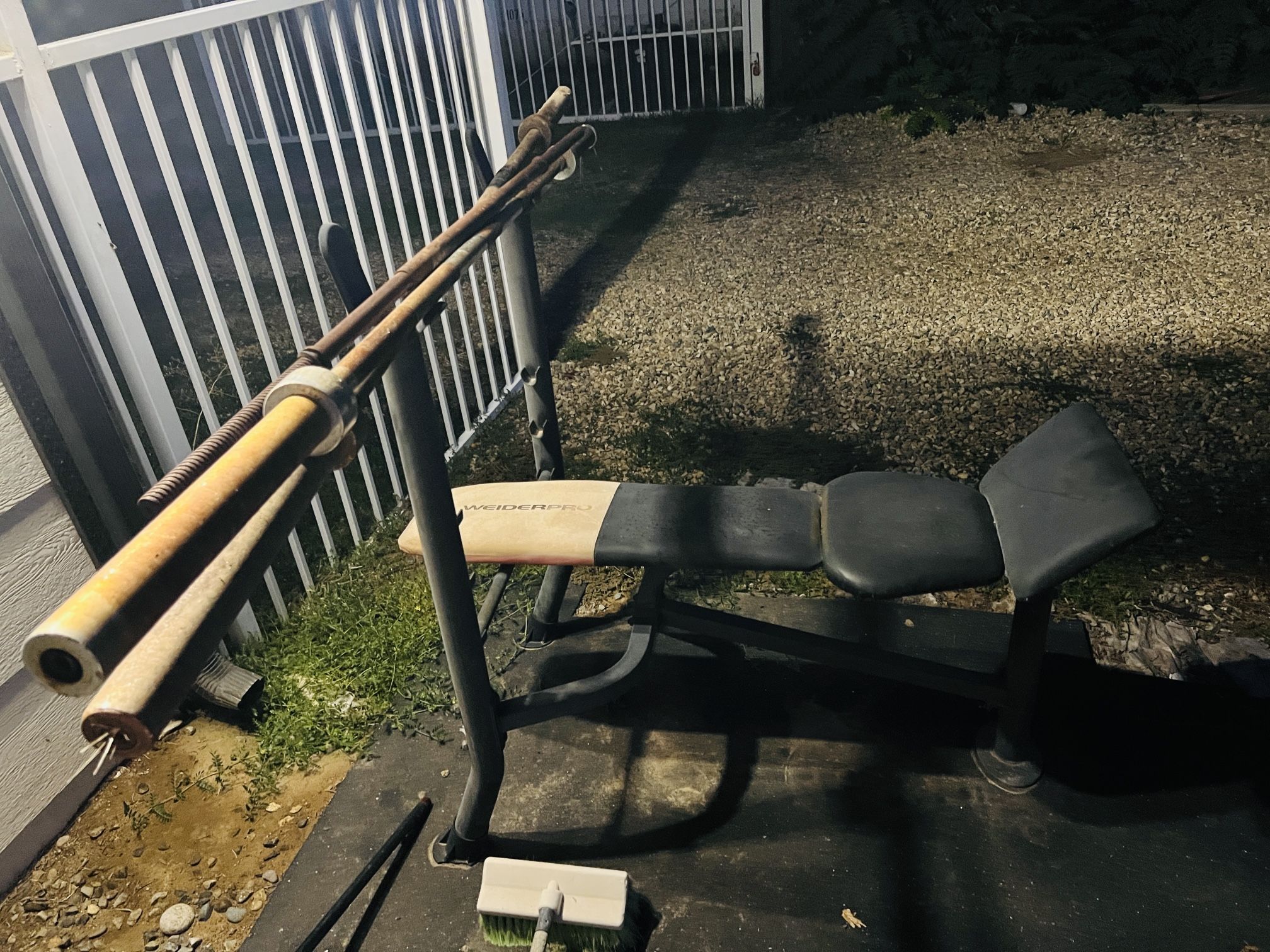 Bench Press With 3 Bars (2 Olympic And 1 Standard)