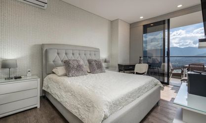 Gray Upholstered Queen Bed Frame