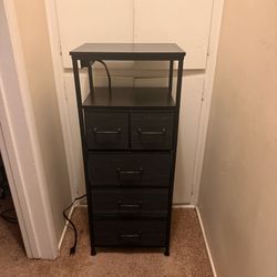 Fabric Dresser with outlet plug
