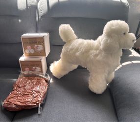 Toy Poodle Model Dog for Grooming Practice Realistic Standard Dog Mannequin