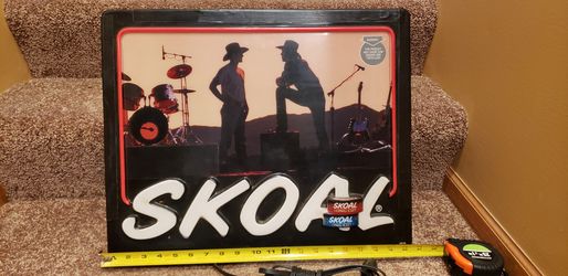Lighted Skoal Sign
