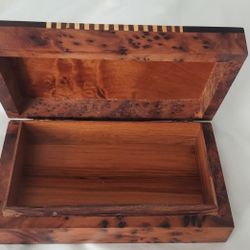 Handcrafted Moroccan Inlaid Thuya Wood Jewelry Box