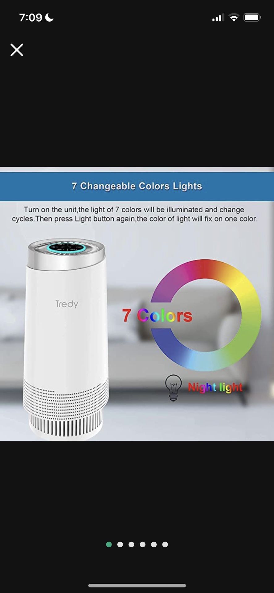 New In Box Air Purifier for Home Large Room with H13 True Hepa Filter, Removes Dust/Smoke/Odor/Pollen/Pet Dander and Other Particles