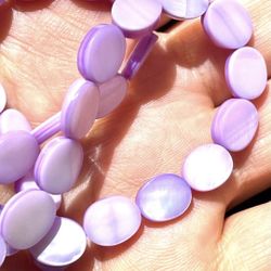 Purple Mother Of Pearl Beads 