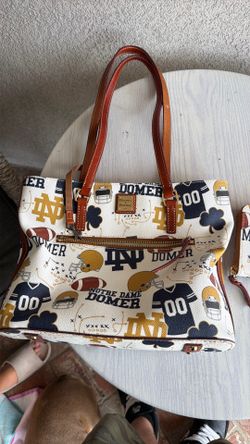 Dooney and Bourke Notre Dame purse and watch