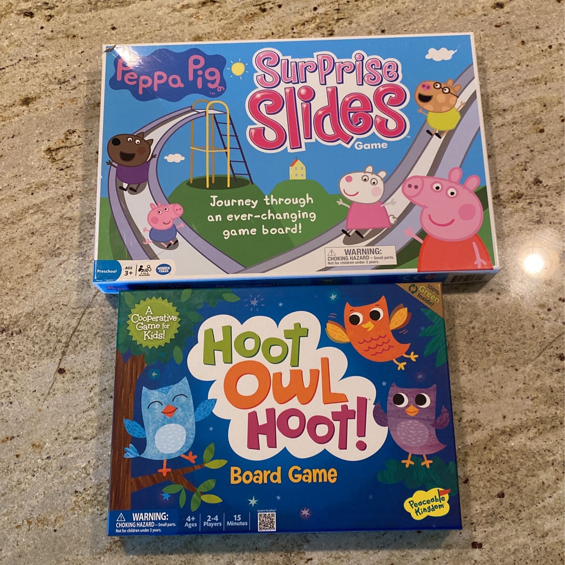 Peppa Pig & Hoot Owl Hoot! Board Games