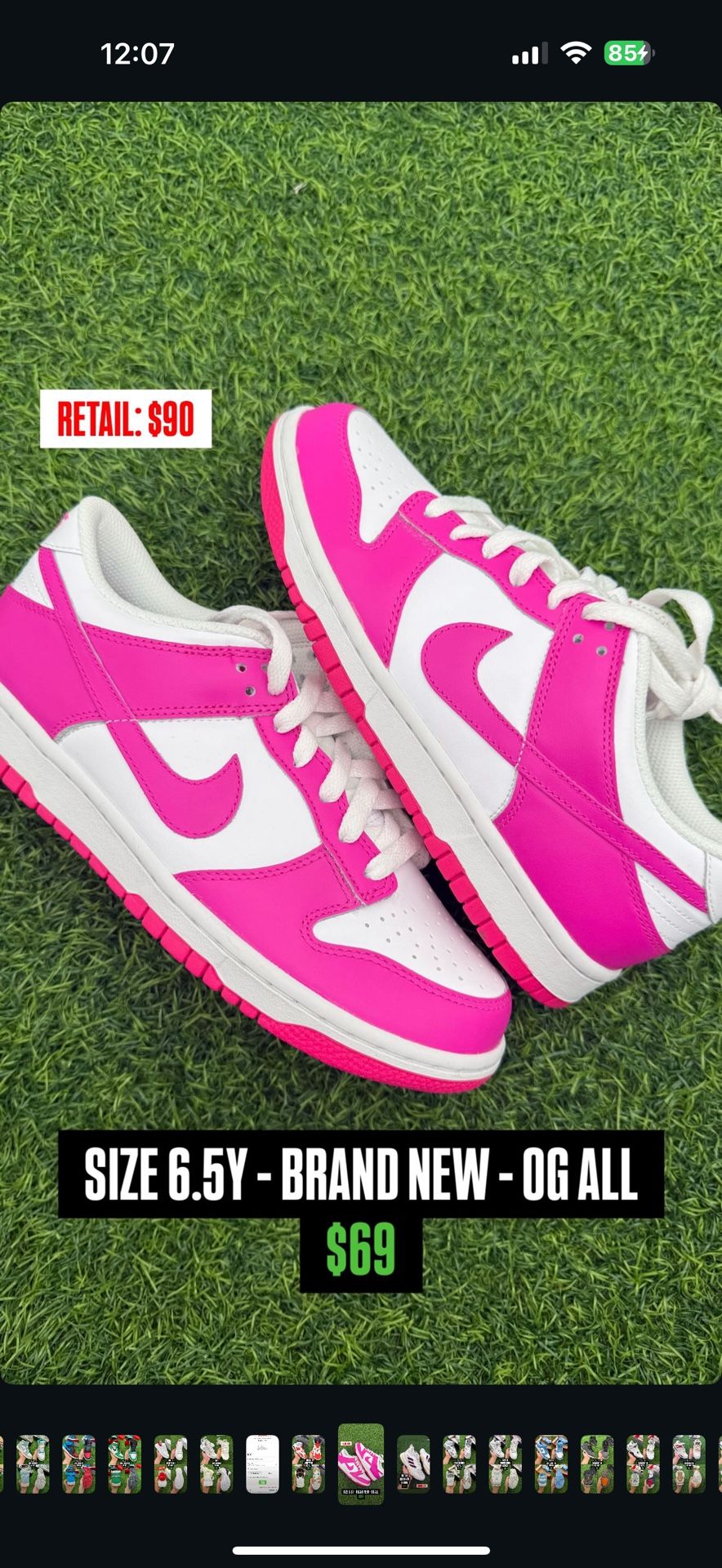 Sneakers For Sale Size 6-7.5Y Jordans Nikes Adidas
