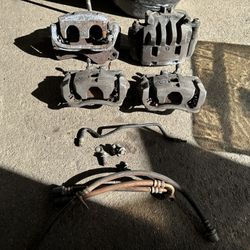 2003–2010 Subaru WRX OEM Brake Calipers Full Set (Front + Rear) Tokico