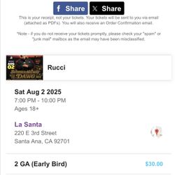 2 Rucci Rapper Tickets 