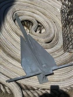 Galvanized Danforth Style 13#lbs Anchor, Traditional Fluke anchors