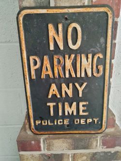 Cast Iron Sign