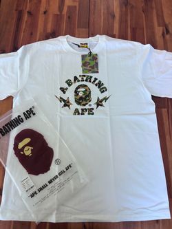 A Bathing Ape BAPE Camo Logo T-Shirt Size XL