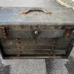 Vintage Machinist Tool Box Metal 
