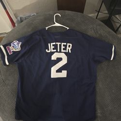 Derek Jeter New York Yankees 1998 World Ser Majestic Diamond Collection Size XL 