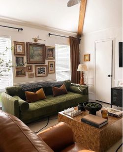 Green Velvet Sofa