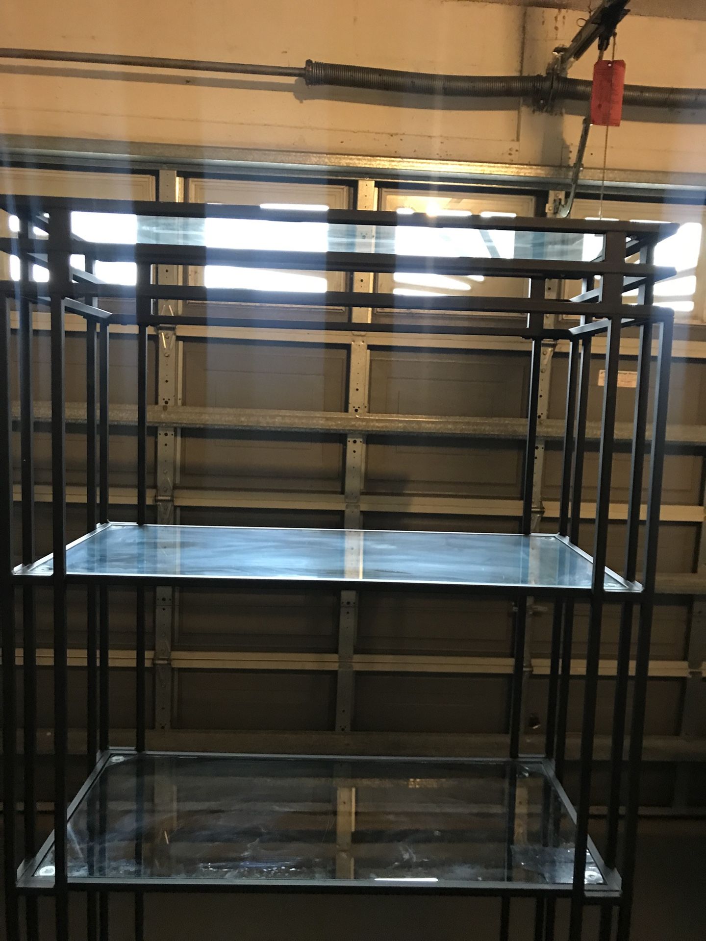 4-Shelf Metal &Glass Garage Storage Shelving