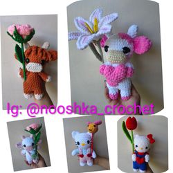 Cows and hello kitty (See prices in description)