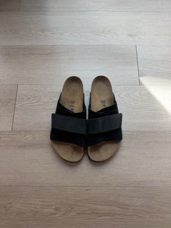 Birkenstock Kyoto Nubuck-Suede Leather Black Size - EU 44/US 11-11.5 - regular/wide width