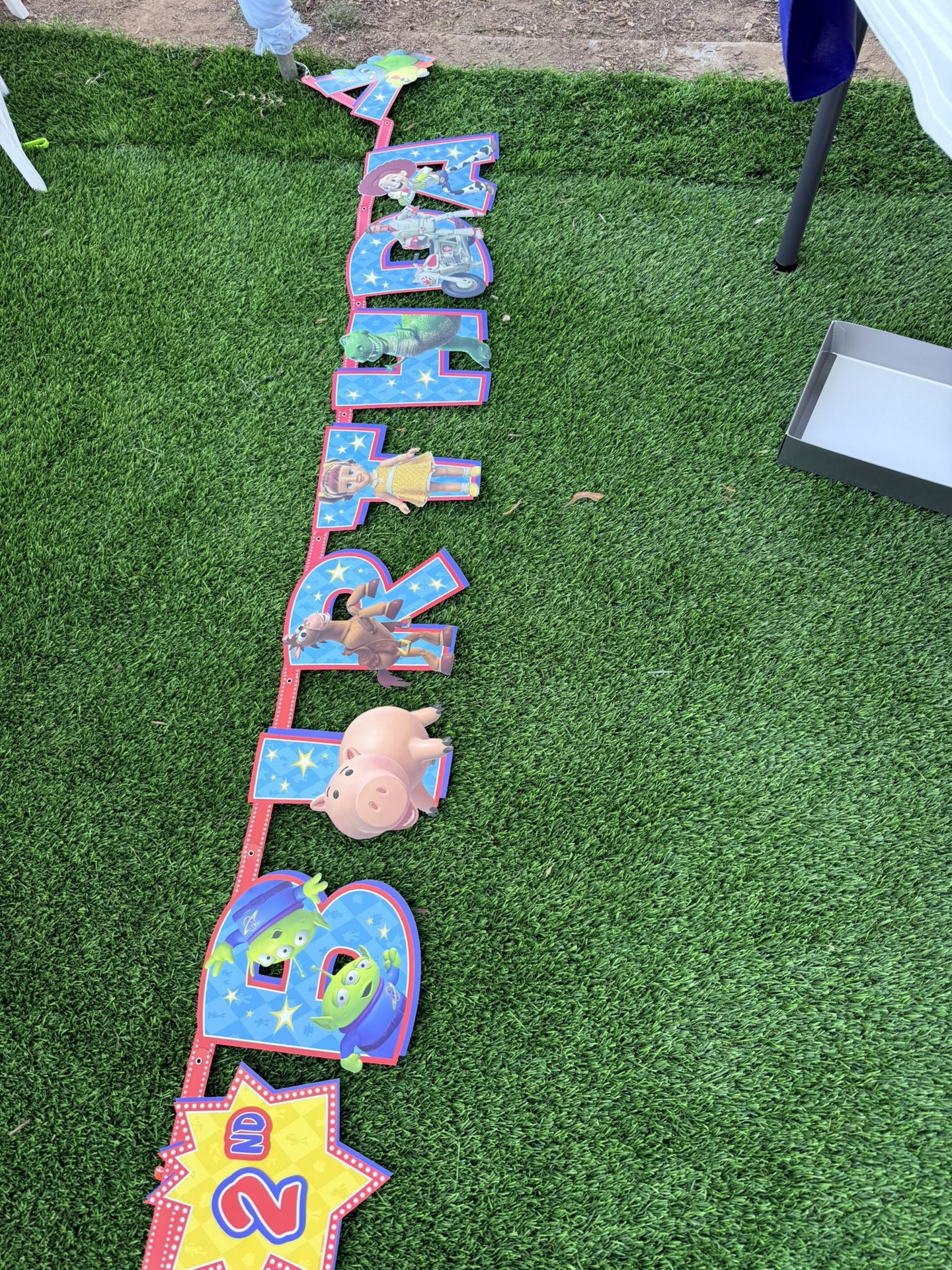 Toy Story Happy Birthday Sign