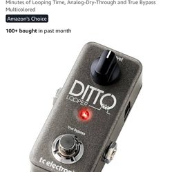 TC Electronic DITTO LOOPER Highly Intuitive Looper Pedal with 5 Minutes of Looping Time, Analog-Dry-Through and True Bypass