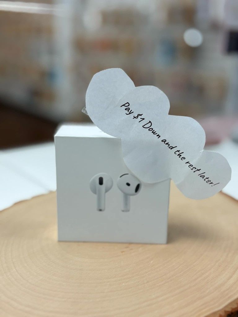 Apple Airpods 4 Wireless Headphones Bluetooth - Payments Available - Pay $1 Down To take It home