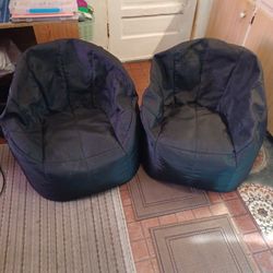 Two Bean Bag Chairs
