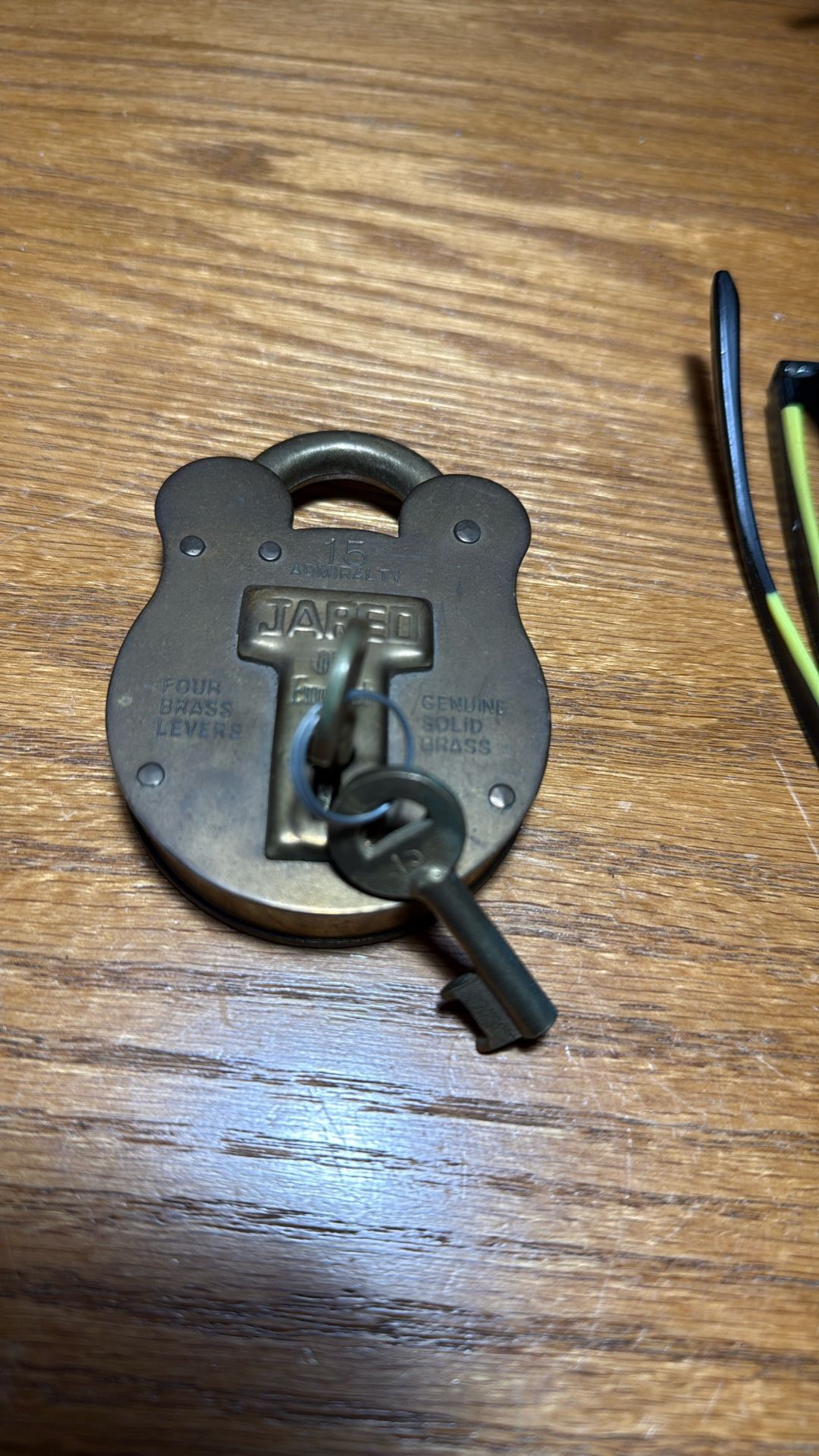 Solid Brass Jared Lock