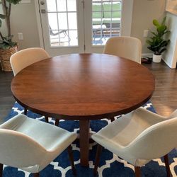 Real wood table 48 inch