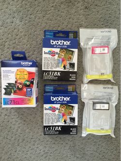 BRAND NEW Brother LC51 & LC71 ink cartridges