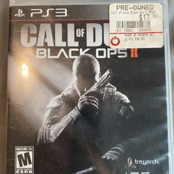 Black Ops 2 for the PS3
